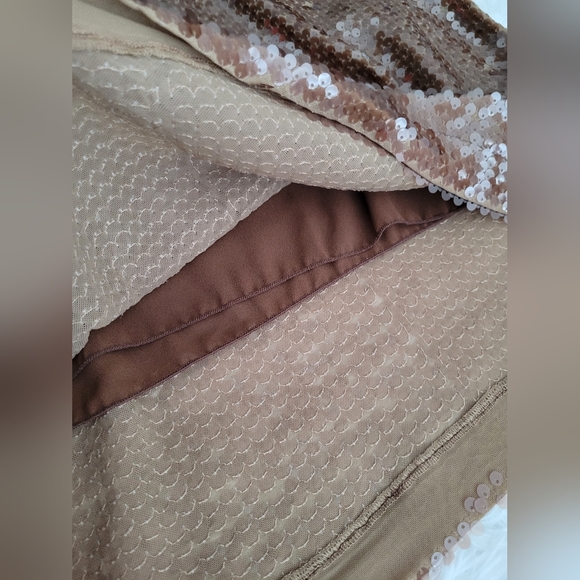 ottod'ame brown sequin tshirt dress size 10 - Picture 7 of 9